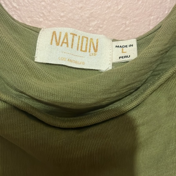 Nation Ltd. Heddie Dress In Green. Size large - Picture 5 of 9